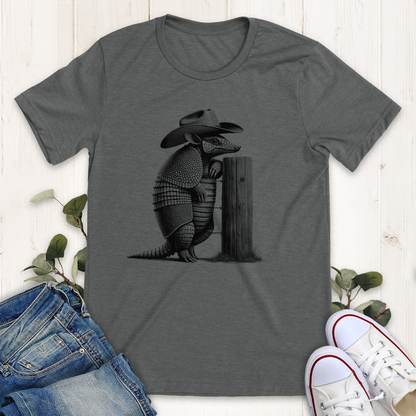 Deep heather western armadillo graphic t-shirt by Thistle and Brass