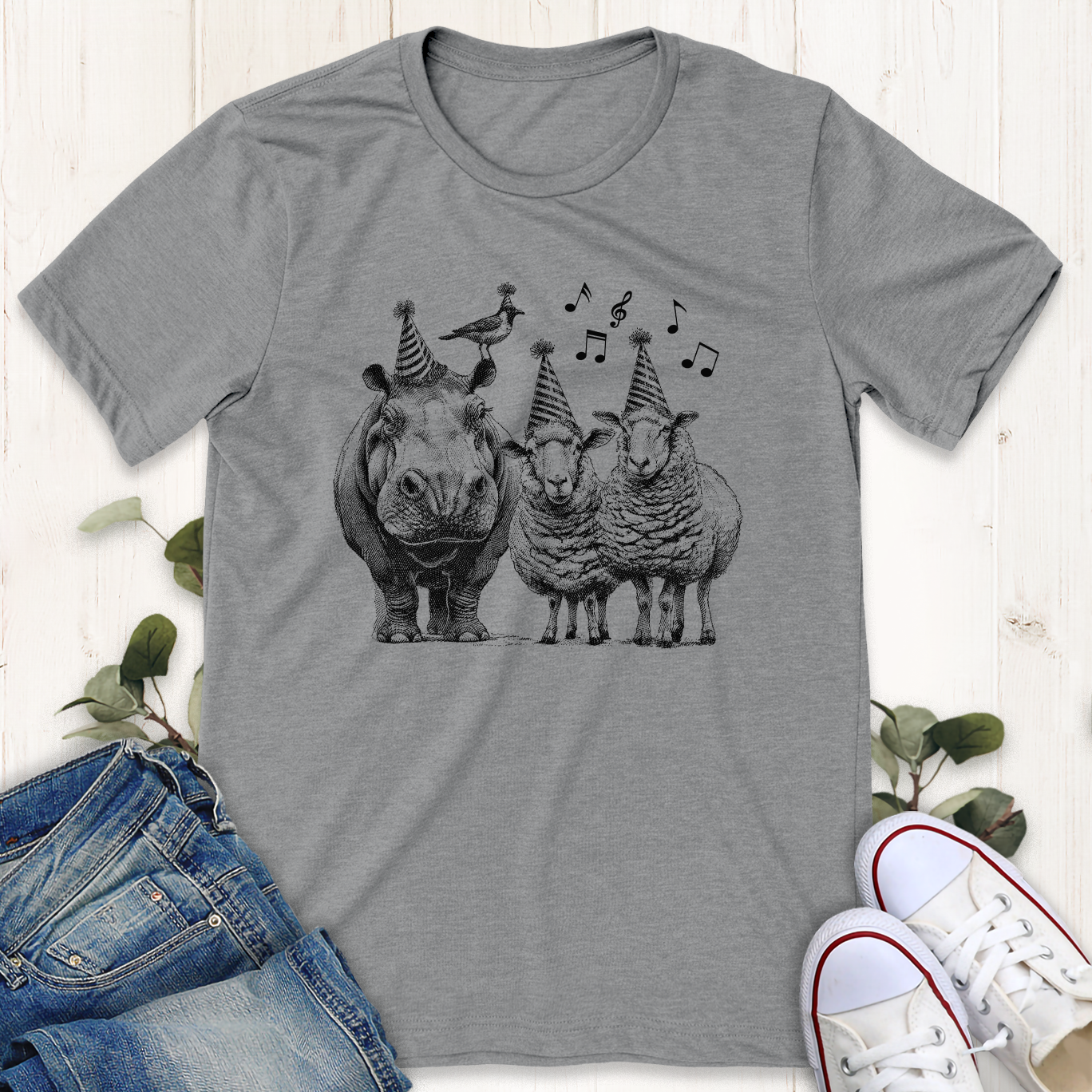 Hippo Birdy T-Shirt