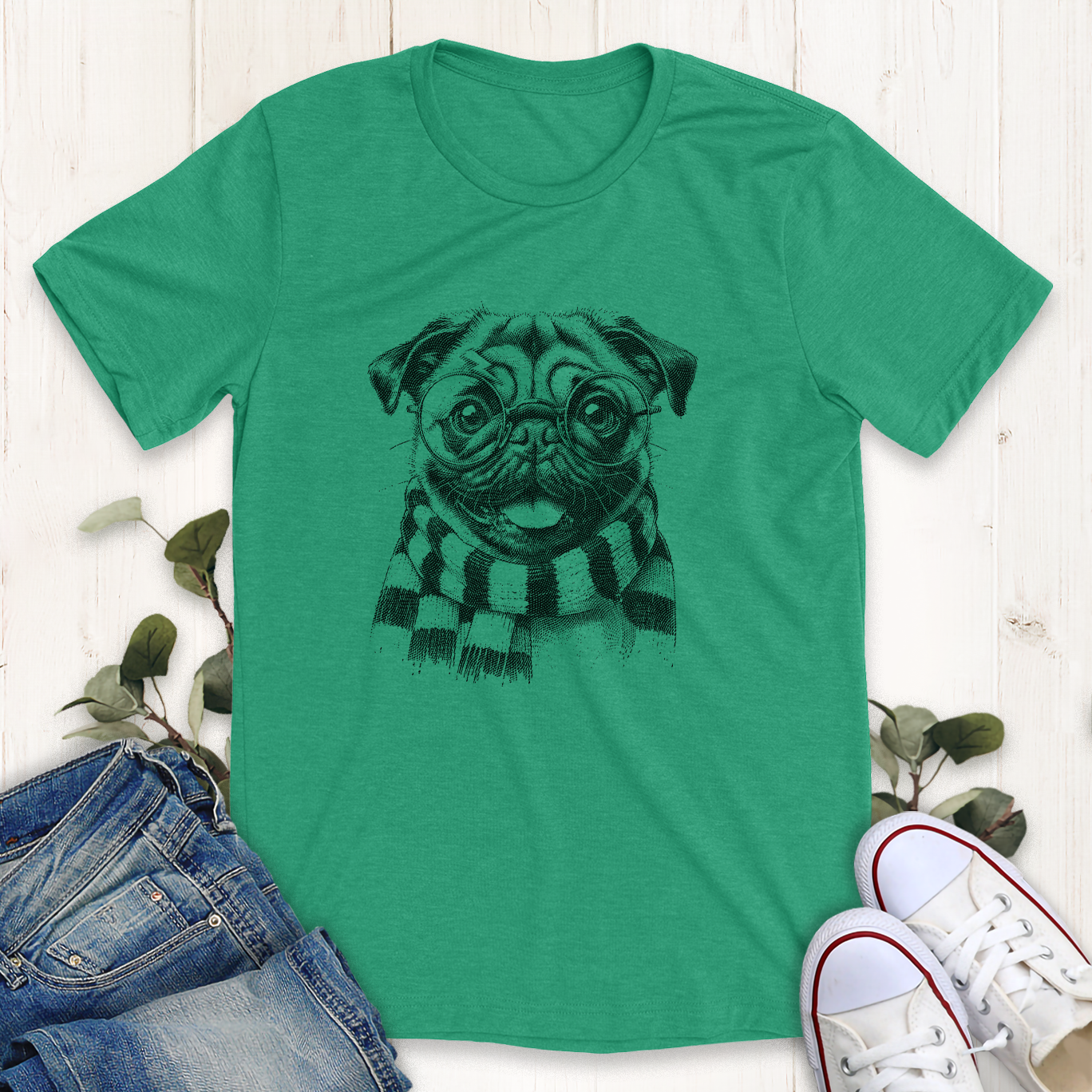 Hairy Pug-grrr T-Shirt