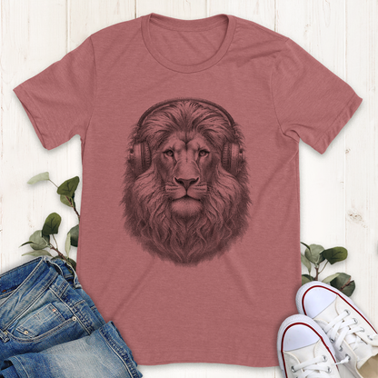 Lion Headphones T-Shirt