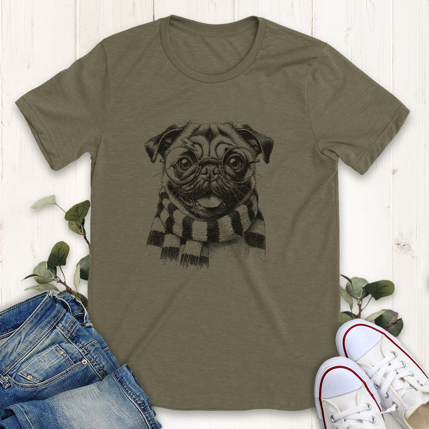 Hairy Pug-grrr T-Shirt