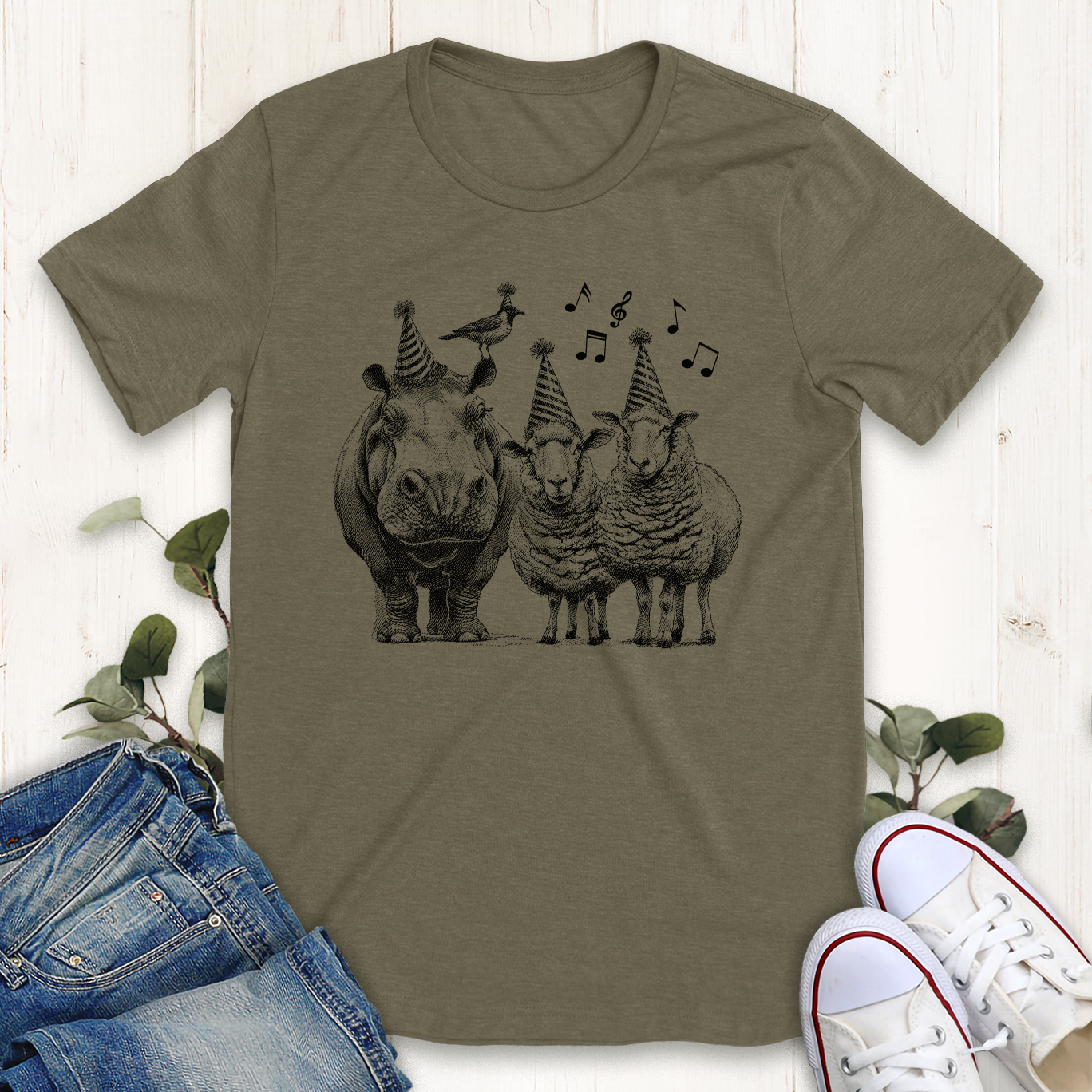 Hippo Birdy T-Shirt