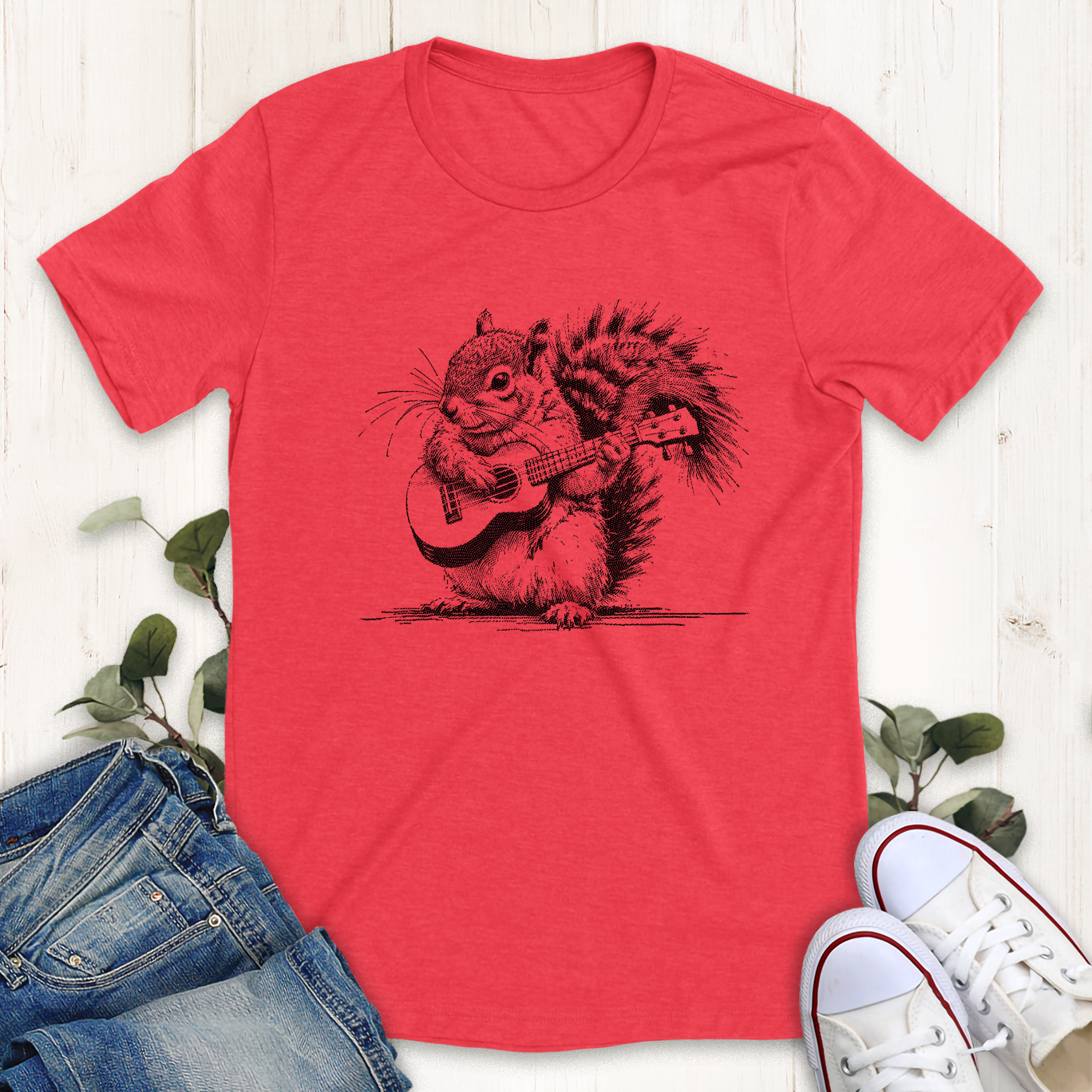 Squirrel Ukulele T-Shirt