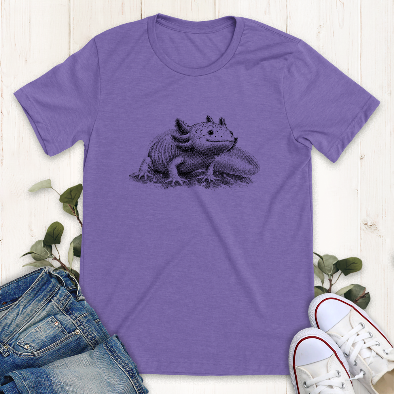 Heather Purple graphic t-shirt by Thistle and Brass