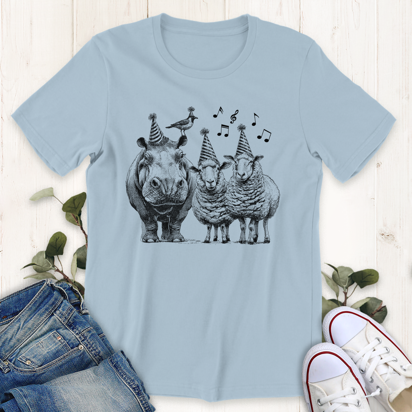 Hippo Birdy T-Shirt