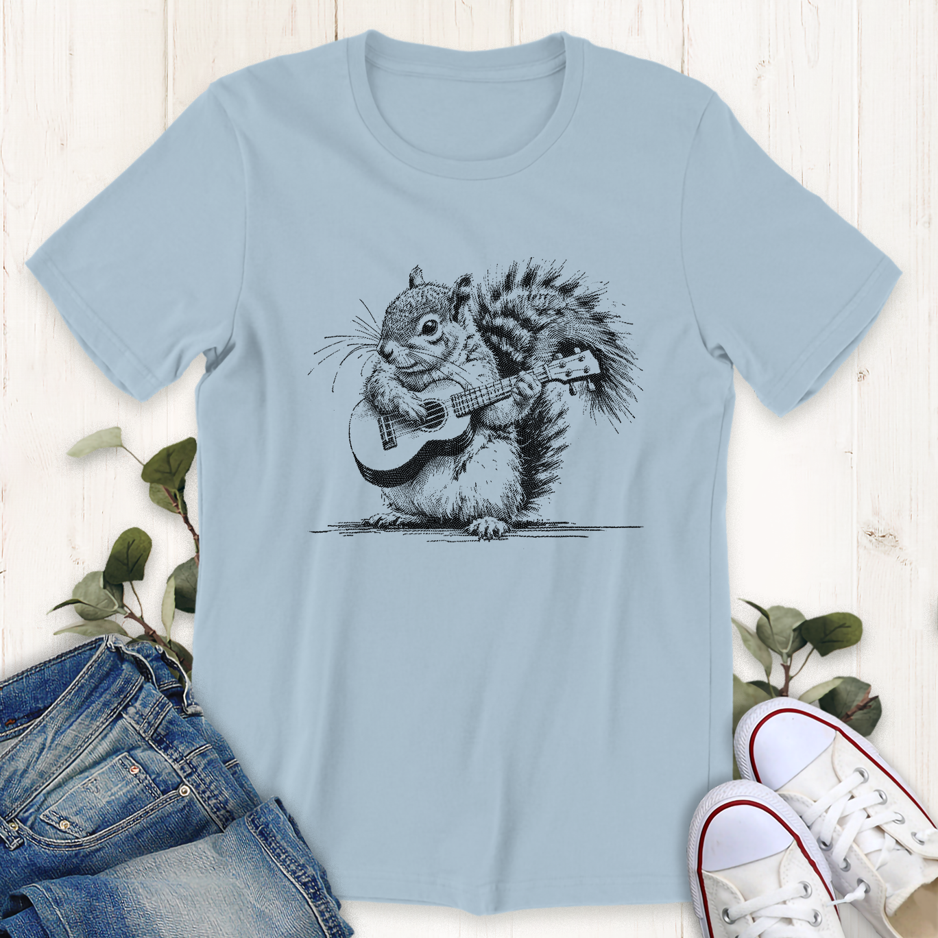 Squirrel Ukulele T-Shirt