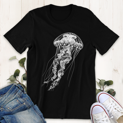 Black Jellyfish graphic t-shirt by Thistle and Brass