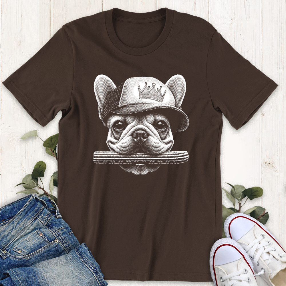 Brown churro frenchie French bull dog t-shirt from Thistle and Brass