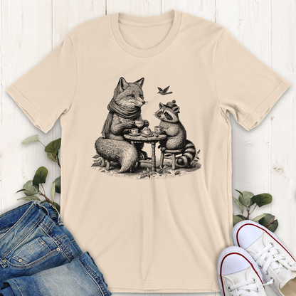 Soft cream cuppa tea graphic t-shirt by Thistle and Brass