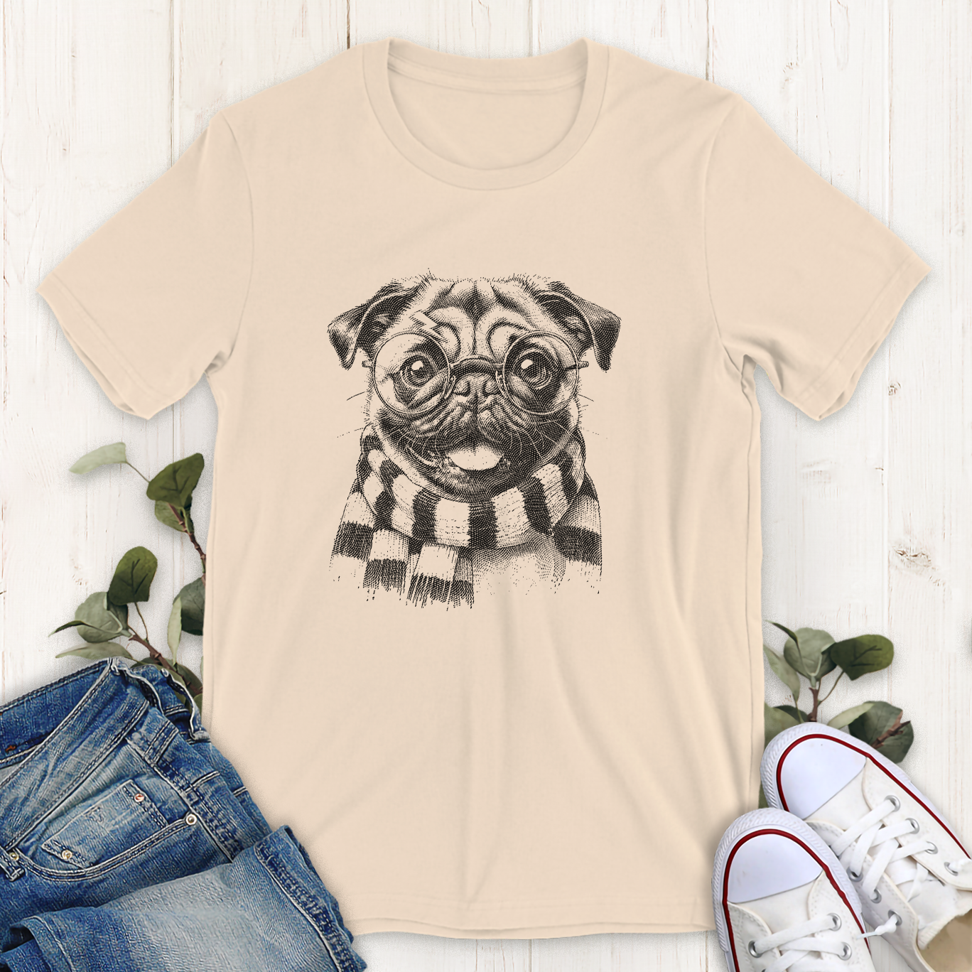 Hairy Pug-grrr T-Shirt