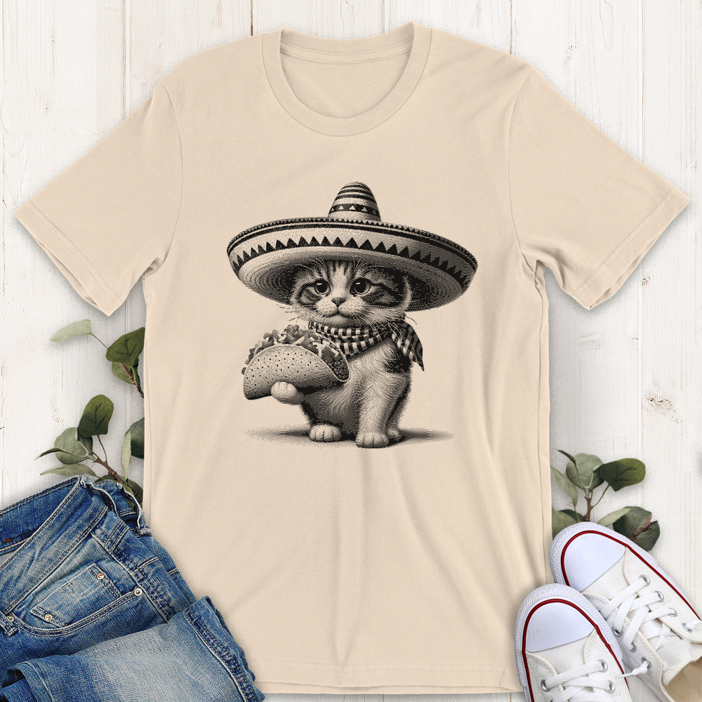 Soft cream taco cat graphic t-shirt by Thistle and Brass